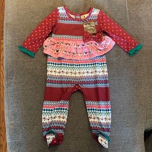 NWT Matilda Jane Snuggle Bug Pajamas Size 6-12m